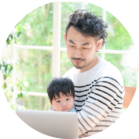 父親と赤ちゃん